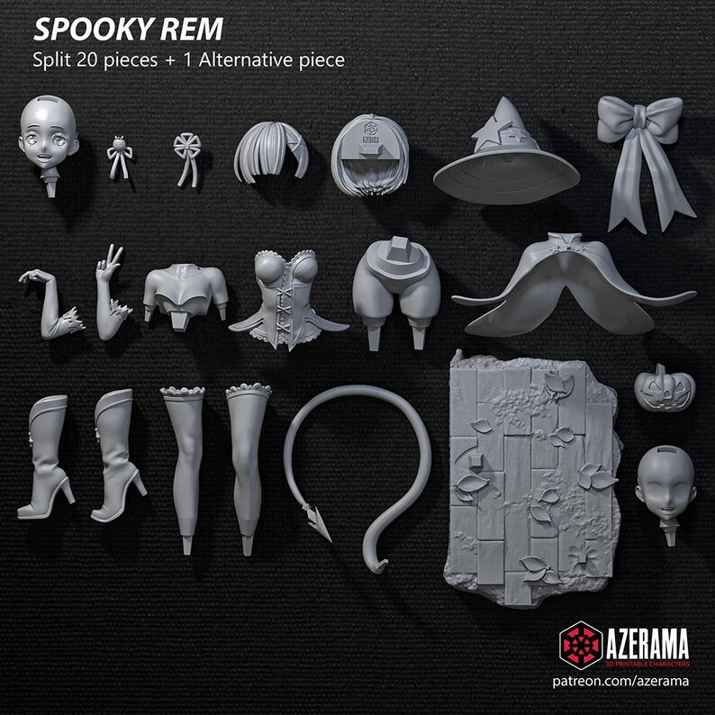 Re:Zero Rem Resin Figure – 1/8 1/6 Scale 3D Printed Fan Art Statue | Collector Gift image 8