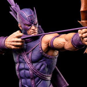 Kit de resina sin pintar de Hawkeye, escala 1/12, 1/10, 1/8, 1/6, figura de exhibición de superhéroe arquero inspirada en Marvel, fan art / regalo de coleccionista
