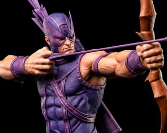 Hawkeye Unpainted Resin Kit, 1/12 1/10 1/8 1/6 Scale, Marvel Inspired Archer Superhero Display Figure, Fan Art | Collector Gift