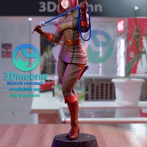 Luan Mendes Whip | 1/8 1/6 Scale Resin Figure | Unpainted or Hand-Painted | 3D Printed Fan Art | Collector Gift image 9