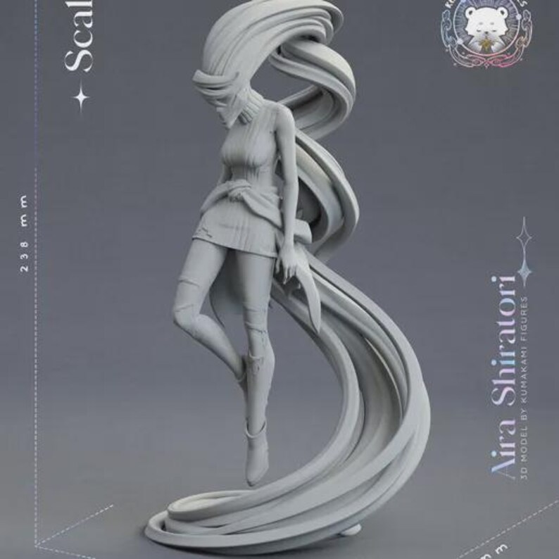 Lot Dan — Mixte (Kumakami) | Figurine en résine à l'échelle 1/8 1/6 | Non peint ou peint à la main | Fan art imprimé en 3D | Cadeau de collection image 10