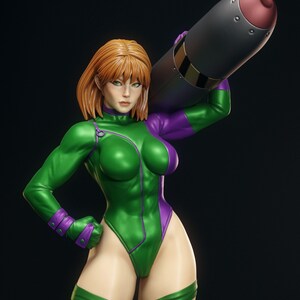 Caitlin Fairchild — DC Comics | 1/8 1/6 Scale Resin Figure | Unpainted or Hand-Painted | 3D Printed Fan Art | Collector Gift image 6