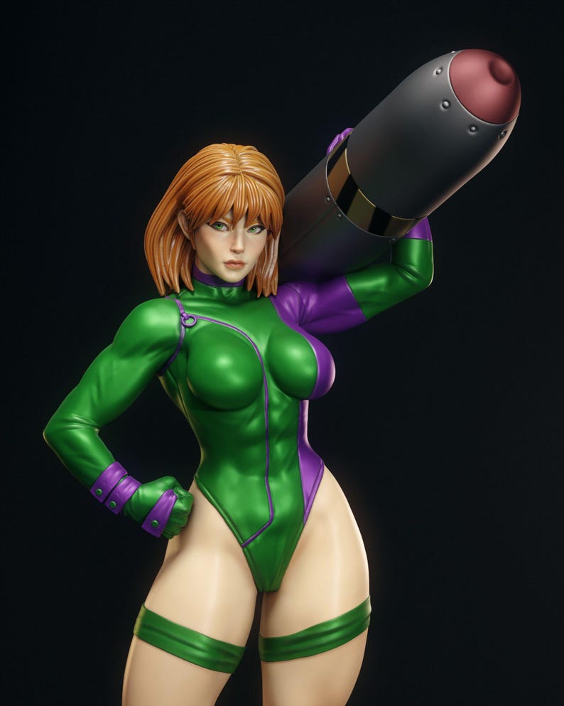 Caitlin Fairchild — DC Comics | 1/8 1/6 Scale Resin Figure | Unpainted or Hand-Painted | 3D Printed Fan Art | Collector Gift image 6