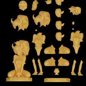 Bowsette Super Mario Resin Figure – 1/8 1/6 Scale 3D Printed Fan Art Statue | Collector Gift image 2