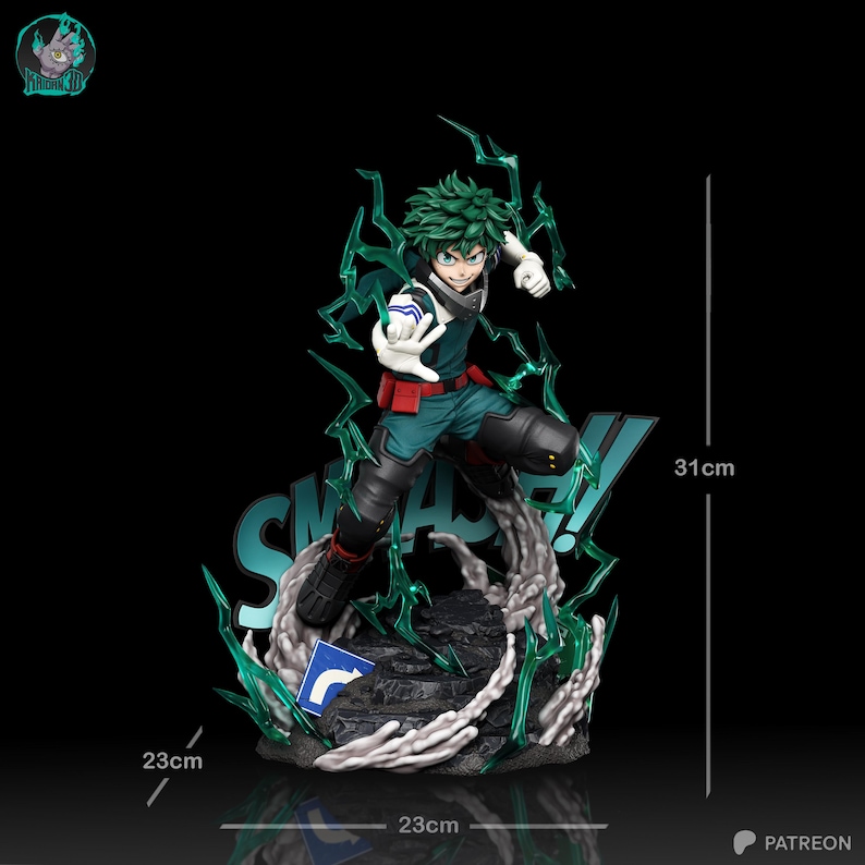 Izuku Midoriya (Deku) — My Hero Academia | 1/8 1/6 Scale Resin Figure | Unpainted or Hand-Painted | 3D Printed Fan Art | Collector Gift image 6