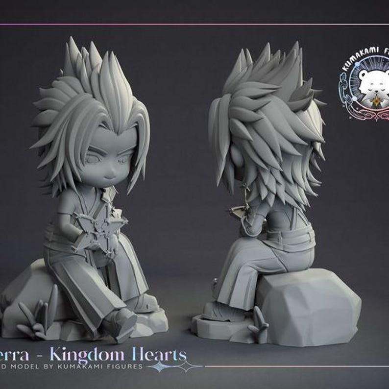 Kingdom Hearts Bundle — Kingdom Hearts | 1/8 1/6 Scale Resin Figure | Unpainted or Hand-Painted | 3D Printed Fan Art | Collector Gift image 9