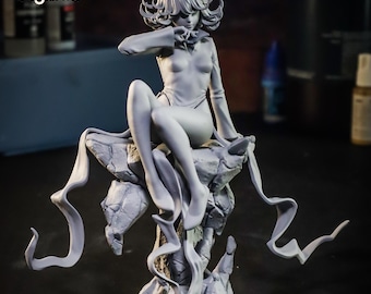 Tatsumaki One Punch Man Project / Figura de resina a escala 1/8 y 1/6 / Sin pintar o pintada a mano / Arte de fans impreso en 3D / Regalo de coleccionista