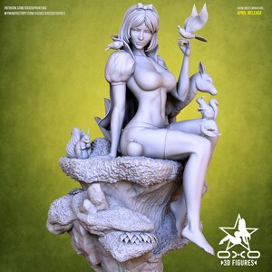 Snow White | 1/8 1/6 Scale Resin Figure | Unpainted or Hand-Painted | 3D Printed Fan Art | Collector Gift image 7