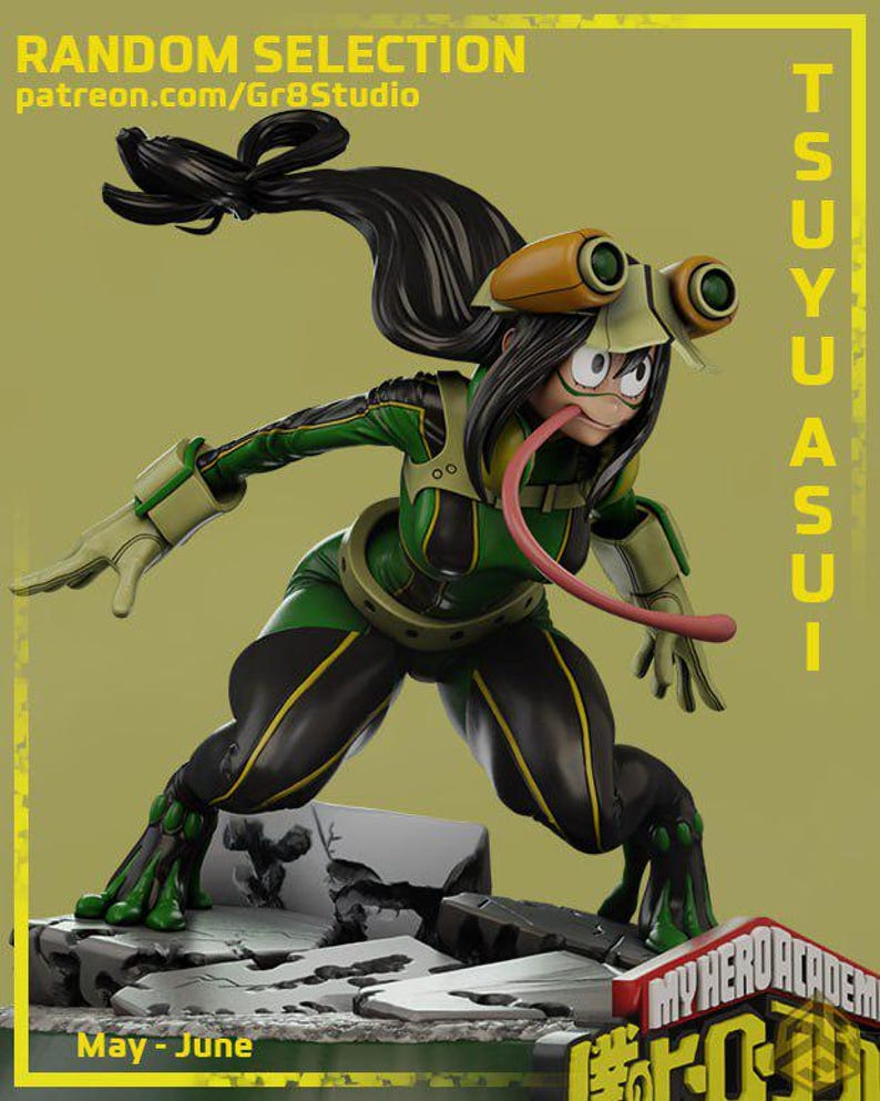 Froppy | 1/8 1/6 Scale Resin Figure | Unpainted or Hand-Painted | 3D Printed Fan Art | Collector Gift image 1