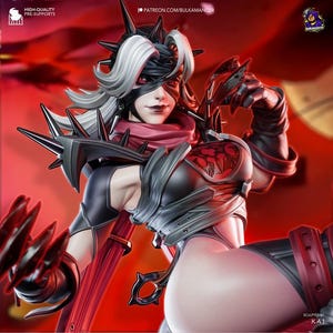 Malice Die unsichtbare Frau — Wunder | 1/8 bis 1/6 Harz Figur | Unbemalt oder Handbemalt | 3D gedruckte Fan Art | Sammler Geschenk Bild 1