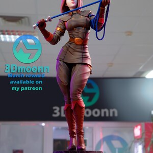Luan Mendes Whip | 1/8 1/6 Scale Resin Figure | Unpainted or Hand-Painted | 3D Printed Fan Art | Collector Gift image 7