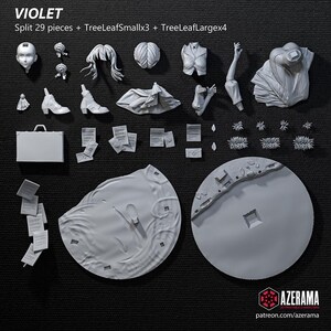 Violet Evergarden — Violet Evergarden | 1/8 1/6 Scale Resin Figure | Unpainted or Hand-Painted | 3D Printed Fan Art | Collector Gift image 8