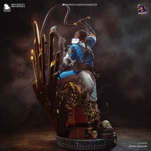 Richter Belmont — Castlevania | 1/8 bis 1/6 Harz Figur | Unbemalt oder Handbemalt | 3D gedruckte Fan Art | Sammler Geschenk Bild 5