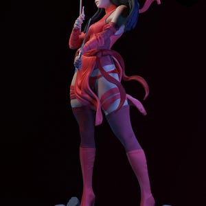 Elektra — Marvel | Harsfiguur schaal 1/8 1/6 | 3D-geprinte fanart | Ongeverfde garagekit | Verzamelaarsstandbeeld | Verzamelaarscadeau afbeelding 8