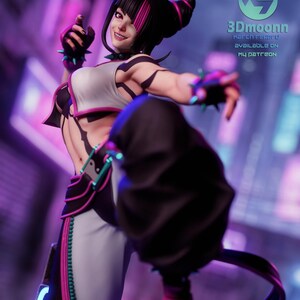 Juri Street Fighter Harzfigur - 1/8 1/6 3D gedruckte Fan Art Statue | Sammler Geschenk Bild 3