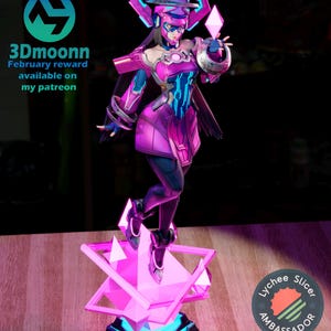 Galacta Medium Tier — Marvel | Harsfiguur schaal 1/8 1/6 | 3D-geprinte fanart | Ongeverfde garagekit | Verzamelaarsstandbeeld | Verzamelaarscadeau afbeelding 4