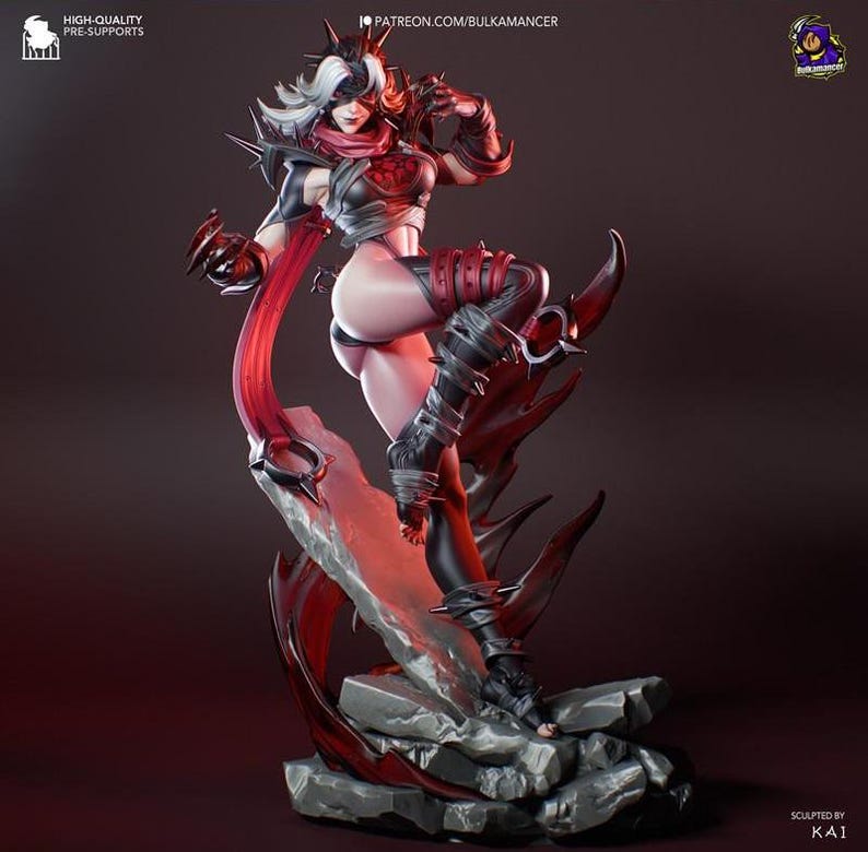 Malice Die unsichtbare Frau — Wunder | 1/8 bis 1/6 Harz Figur | Unbemalt oder Handbemalt | 3D gedruckte Fan Art | Sammler Geschenk Bild 6