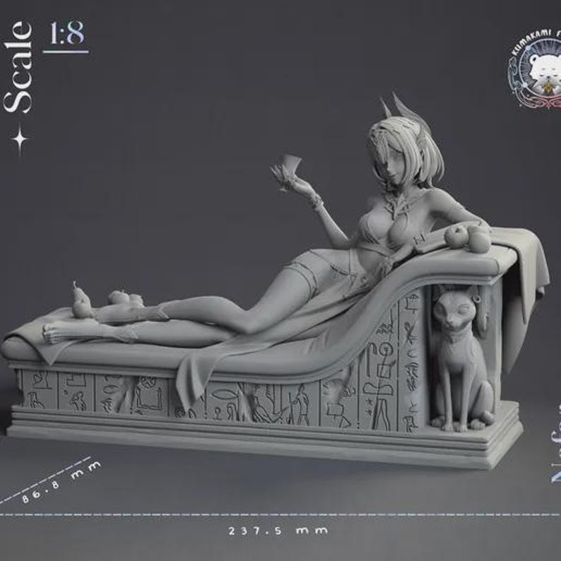 Nefer — Genshin Impact | 1/8 1/6 Scale Resin Figure | Unpainted or Hand-Painted | 3D Printed Fan Art | Collector Gift image 4