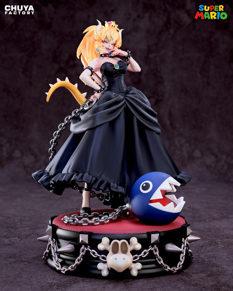 Bowsette — Super Mario | 1/8 1/6 Scale Resin Figure | Unpainted or Hand-Painted | 3D Printed Fan Art | Collector Gift image 2