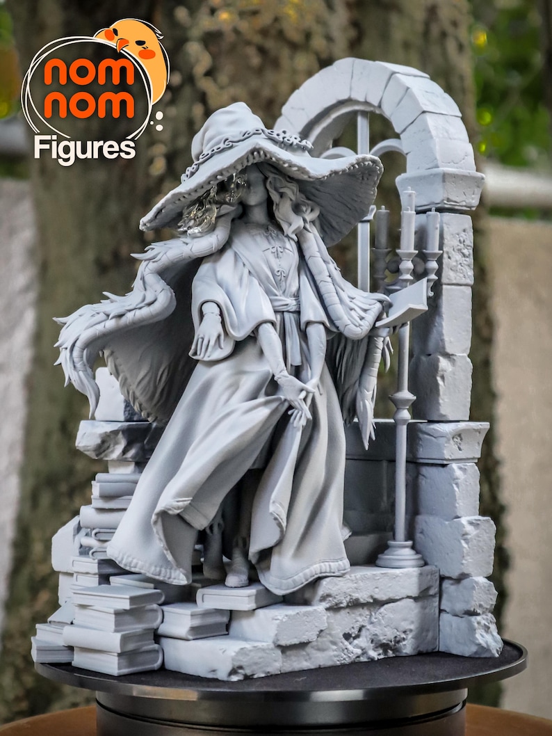 Ranni the Witch — Elden Ring | 1/8 1/6 Scale Resin Figure | Unpainted or Hand-Painted | 3D Printed Fan Art | Collector Gift imagen 6