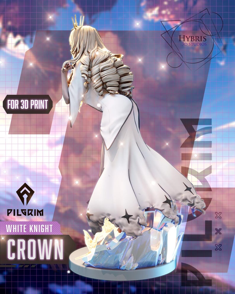 Nikke Goddess Of Victory Crown | 1/8 1/6 Scale Resin Figure | Unpainted or Hand-Painted | 3D Printed Fan Art | Collector Gift image 6