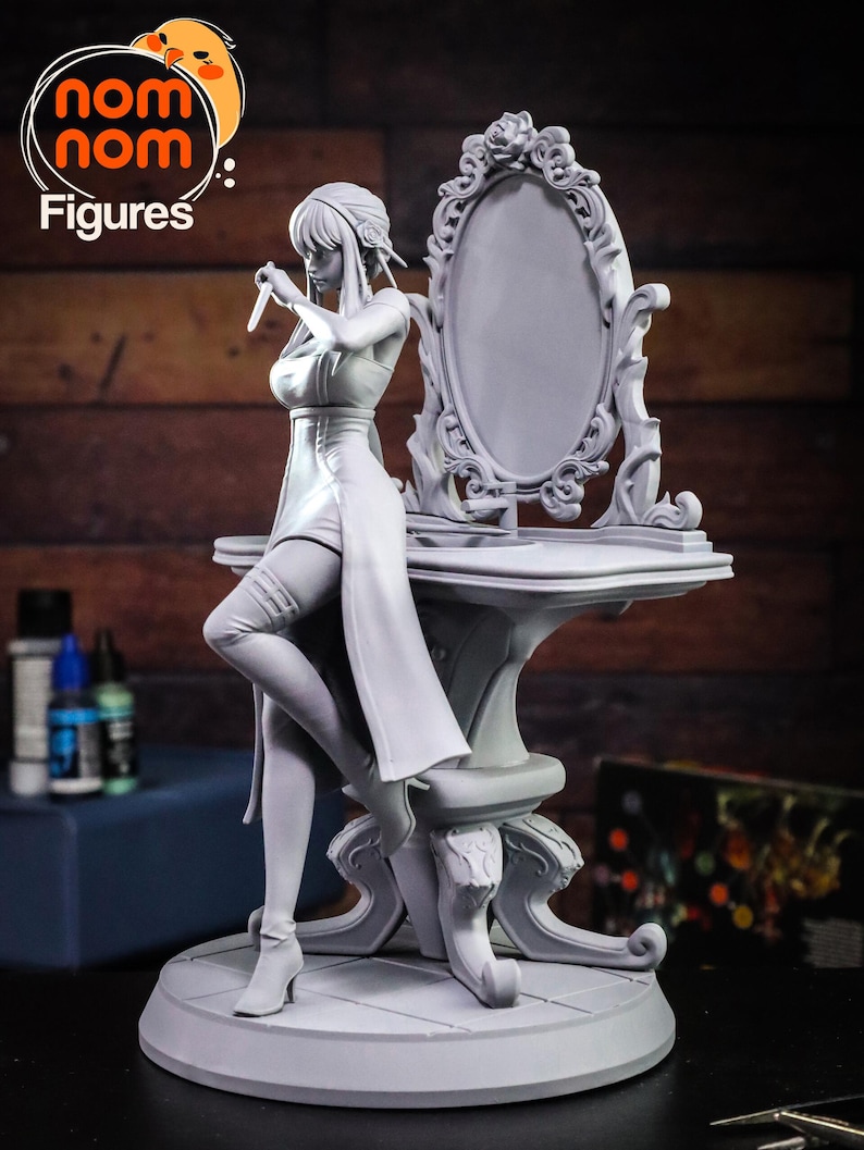Yor Forger — Spy X Family | 1/8 1/6 Scale Resin Figure | Unpainted or Hand-Painted | 3D Printed Fan Art | Collector Gift image 5