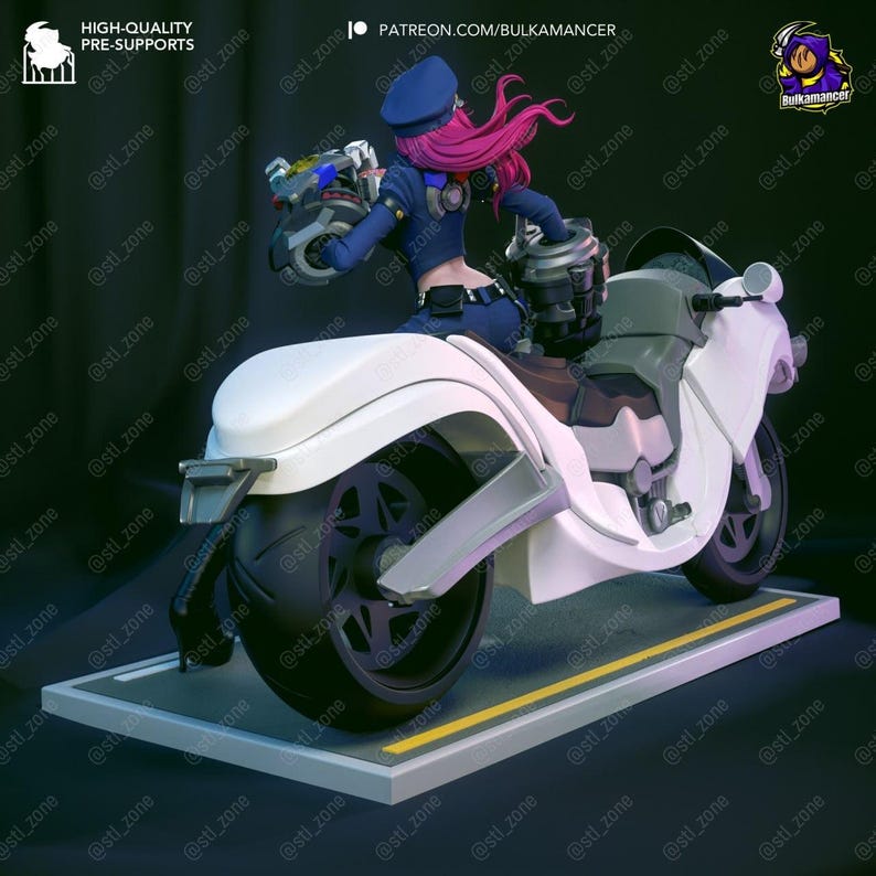 Vi — Arcane / League of Legends | 1/8 1/6 Scale Resin Figure | Unpainted or Hand-Painted | 3D Printed Fan Art | Collector Gift image 4