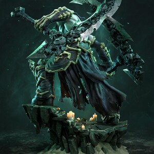 Death — Darksiders II | 1/8 1/6 Scale Resin Figure | 3D Printed Fan Art | Unpainted Garage Kit | Collector Statue | Collector Gift image 5