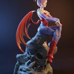 Lilith Borderlands Resin Figure – 1/8 1/6 Scale 3D Printed Fan Art Statue | Collector Gift image 2