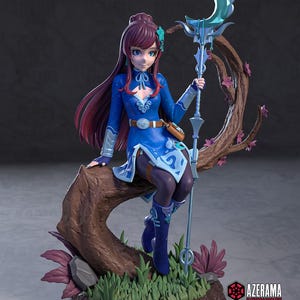 Aoi Haruka Original Character | 1/8 1/6 Scale Resin Figure | Unpainted or Hand-Painted | 3D Printed Fan Art | Collector Gift image 1
