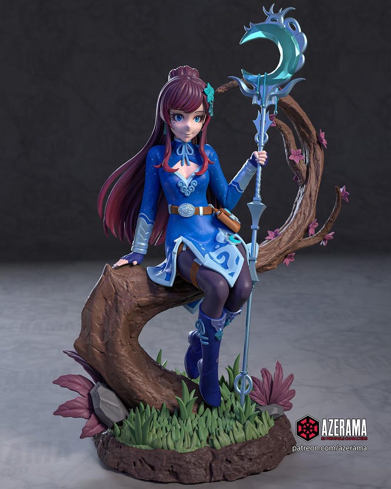 Aoi Haruka Original Character | 1/8 1/6 Scale Resin Figure | Unpainted or Hand-Painted | 3D Printed Fan Art | Collector Gift image 1
