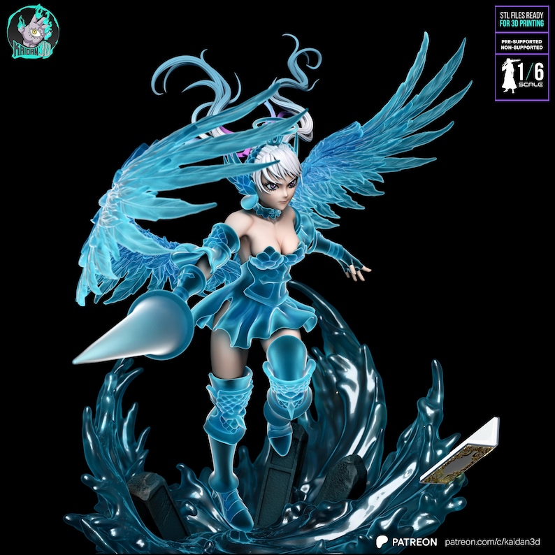 Noelle Silva Black Clover Resinfigur – Skala 1/6 3D-tryckt fankonststaty | Samlargåva bild 4