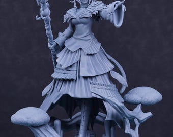 Y Shtola Rhul Final Fantasy / Figura de resina a escala 1/8 o 1/6 / Sin pintar o pintada a mano / Arte de fans impreso en 3D / Regalo de coleccionista