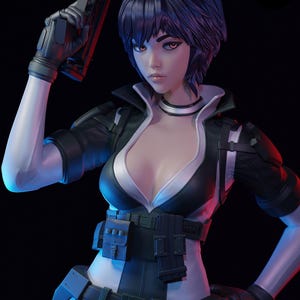 Ghost in the Shell Major Kusanagi Harz Figur - 1/8 1/6 Fan Art Statue | Sammler Geschenk Bild 5