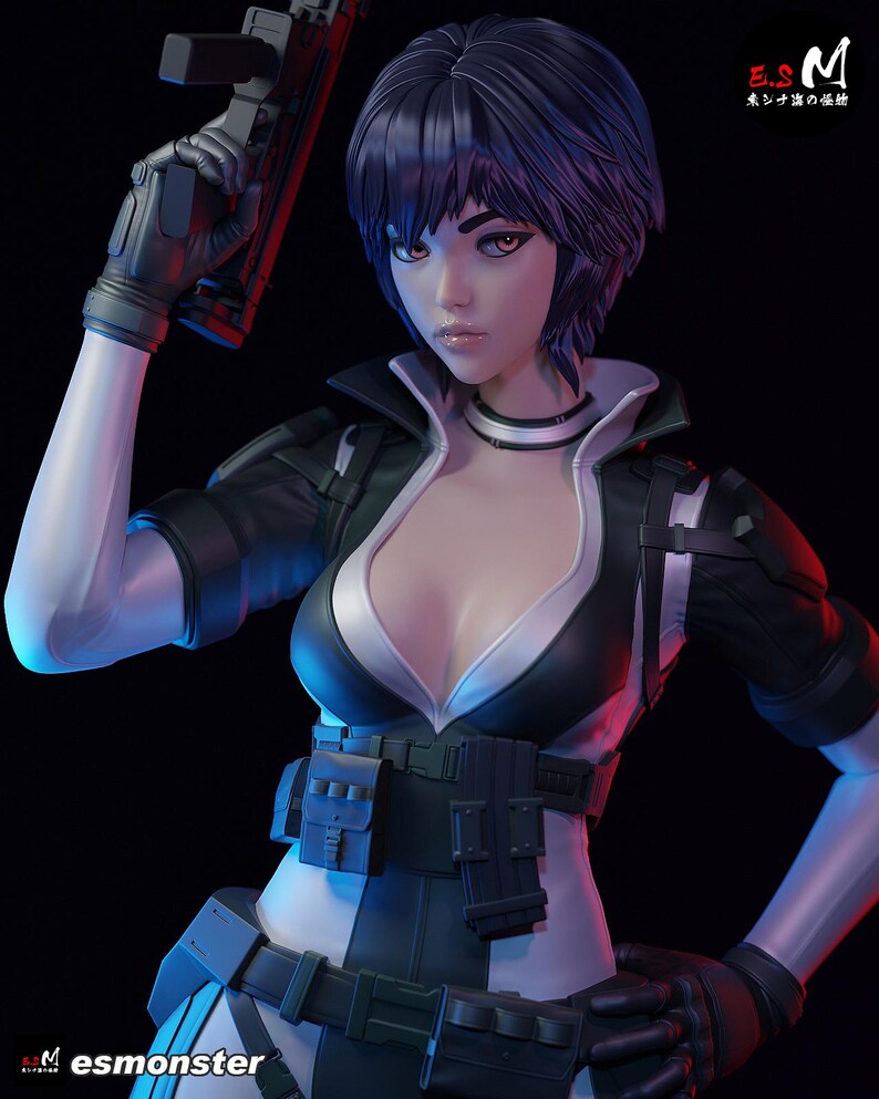 Ghost in the Shell Major Kusanagi Harz Figur - 1/8 1/6 Fan Art Statue | Sammler Geschenk Bild 5