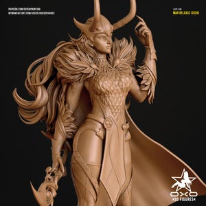 Lady Loki — Marvel Comics | 1/8 1/6 Scale Resin Figure | Unpainted or Hand-Painted | 3D Printed Fan Art | Collector Gift image 8