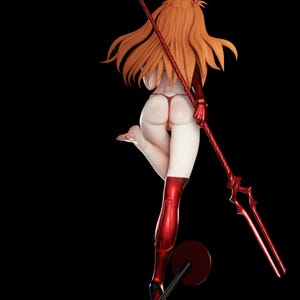 Asuka Langley — Neon Genesis Evangelion | 1/8 1/6 Scale Resin Figure | 3D Printed Fan Art | Unpainted Garage Kit | Collector Statue Gift image 5