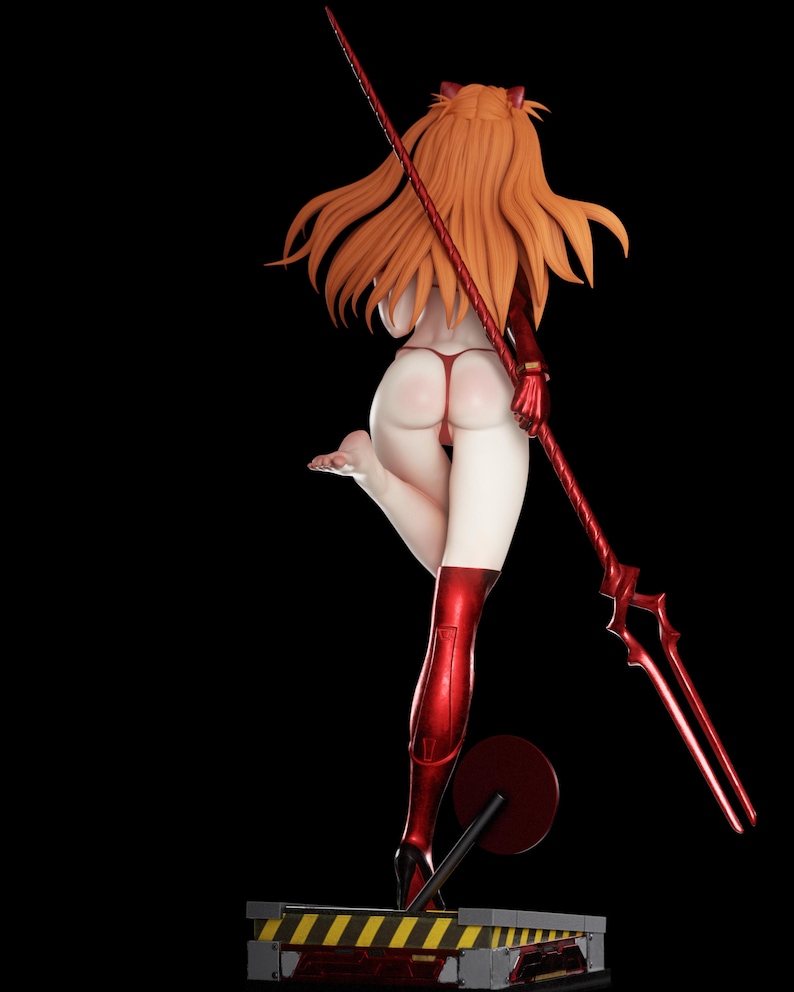 Asuka Langley — Neon Genesis Evangelion | 1/8 1/6 Scale Resin Figure | 3D Printed Fan Art | Unpainted Garage Kit | Collector Statue Gift image 5