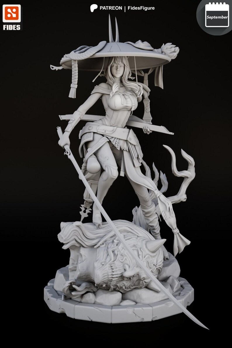 Scarlet Stellar Blade Harzfigur - 1/8 1/6 3D gedruckte Fan Art Statue | Sammler Geschenk Bild 8