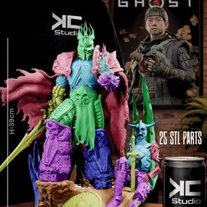 Lich King Diamond 20260401T104532Z | 1/8 1/6 Scale Resin Figure | Unpainted or Hand-Painted | 3D Printed Fan Art | Collector Gift imagen 9