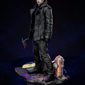 Leon S. Kennedy Resident Evil Resin Figure – 1/8 1/6 Scale 3D Printed Fan Art Statue | Collector Gift image 10