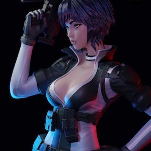Ghost in the Shell Major Kusanagi Harz Figur - 1/8 1/6 Fan Art Statue | Sammler Geschenk Bild 4