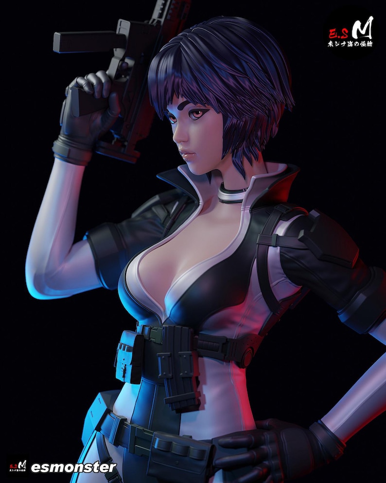 Ghost in the Shell Major Kusanagi Harz Figur - 1/8 1/6 Fan Art Statue | Sammler Geschenk Bild 4