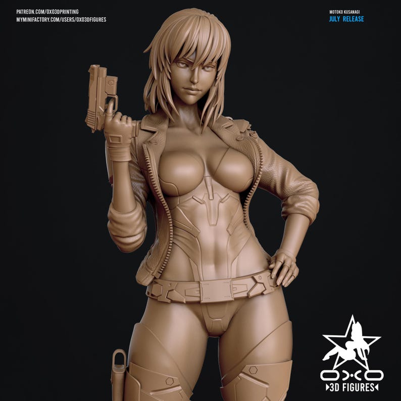Major Motoko Kusanagi Ghost in the Shell Resin Figure – 1/8 1/6 Scale Fan Art Statue | Collector Gift image 6