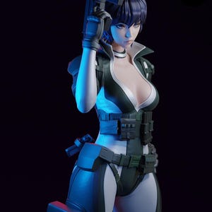 Ghost in the Shell Major Kusanagi Harz Figur - 1/8 1/6 Fan Art Statue | Sammler Geschenk Bild 3