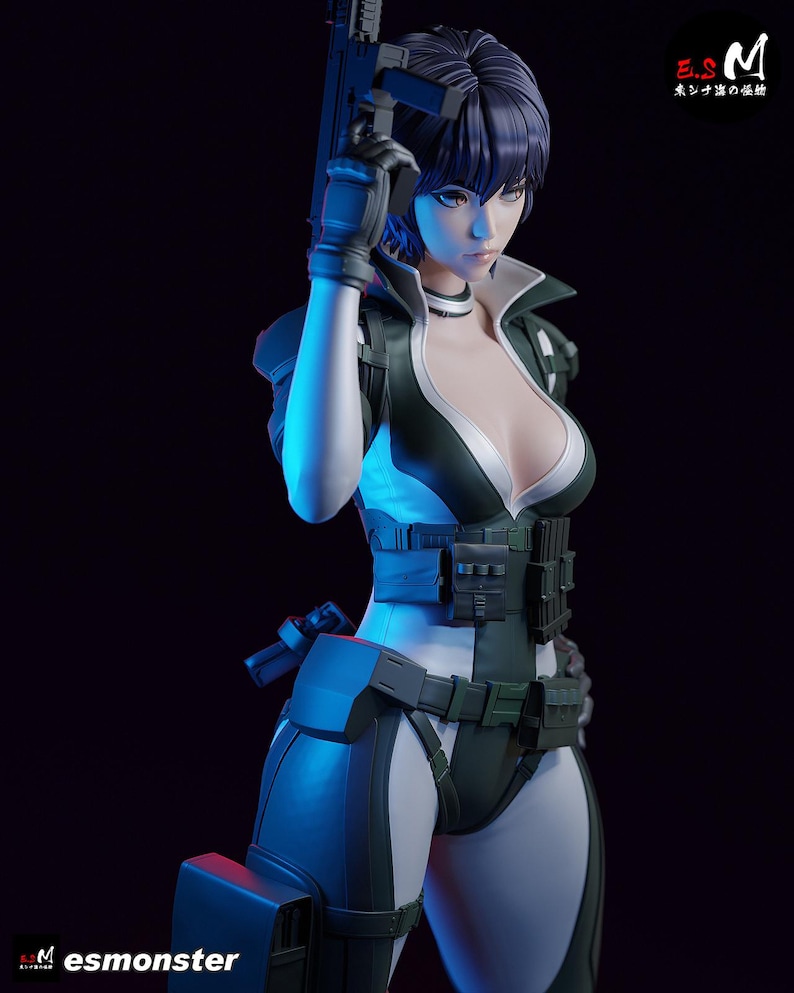 Ghost in the Shell Major Kusanagi Harz Figur - 1/8 1/6 Fan Art Statue | Sammler Geschenk Bild 3