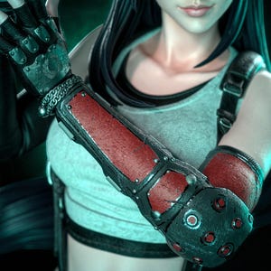 Tifa Lockhart — FF VII / Figura de resina a escala 1/8 o 1/6 / Sin pintar o pintada a mano / Arte de fans impreso en 3D / Regalo de coleccionista imagen 10