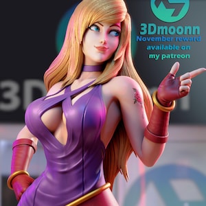 B Jennet — The King of Fighters | 1/8 1/6 Scale Resin Figure | Unpainted or Hand-Painted | 3D Printed Fan Art | Collector Gift image 1
