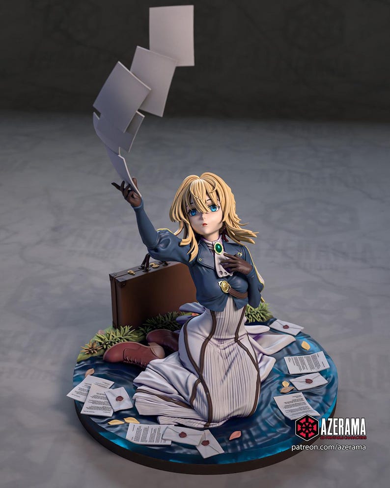 Violet Evergarden — Violet Evergarden | 1/8 1/6 Scale Resin Figure | Unpainted or Hand-Painted | 3D Printed Fan Art | Collector Gift image 2