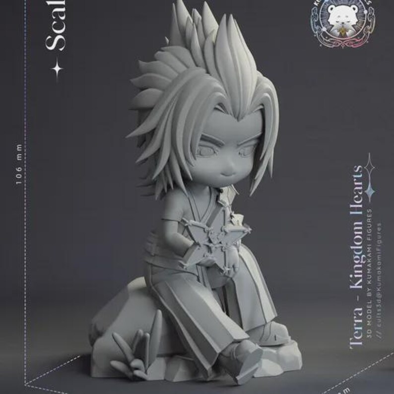 Kingdom Hearts Bundle — Kingdom Hearts | 1/8 1/6 Scale Resin Figure | Unpainted or Hand-Painted | 3D Printed Fan Art | Collector Gift image 6